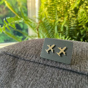 Airplane  ✈️ Travel Stud Earrings Small Size